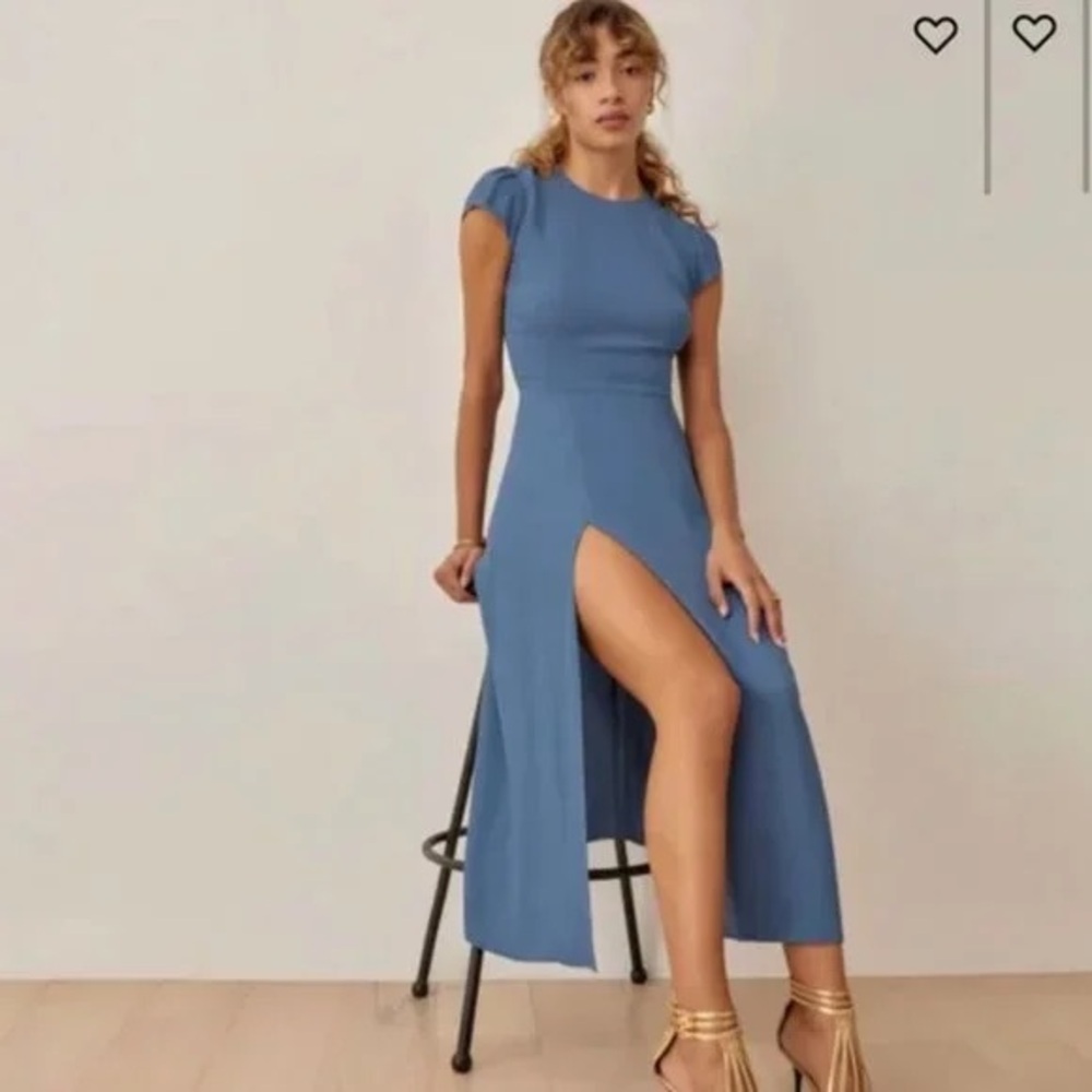 Reformation Gavin Dress In Morning Glory